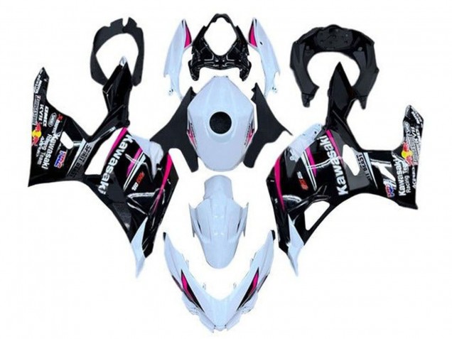 Carenagens Moto Kawasaki Ninja 400 2018-2024 - Branco Rosa Preto