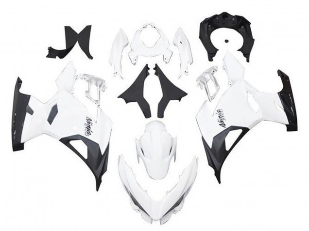 Carenagens Moto Kawasaki Ninja 400 2018-2024 - Branco Preto