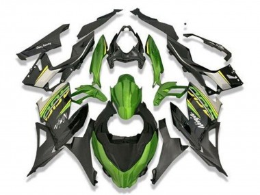 Carenagens Moto Kawasaki Ninja 400 2018-2024 - Verde Preto Cinzento