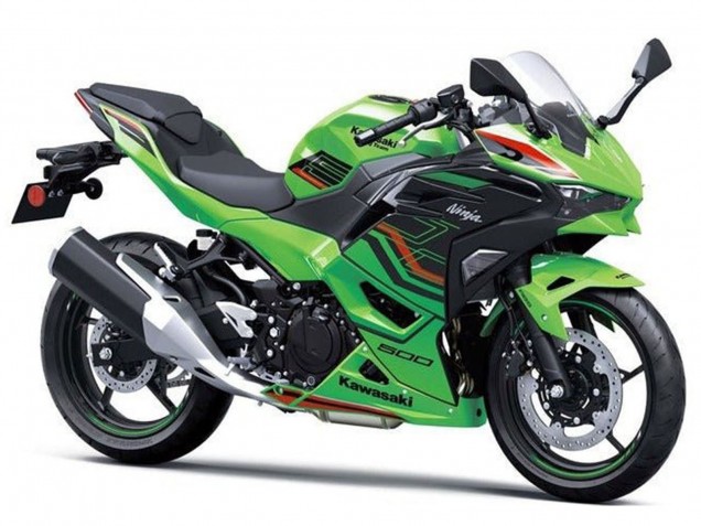 Carenagens Moto Kawasaki Ninja 500 EX500R 2024-2025 - Verde Preto Vermelho