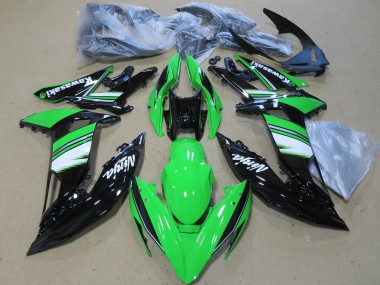 Carenagens Moto Kawasaki Ninja 650 EX650 2017-2019 - Verde Branco Preto Brilhante