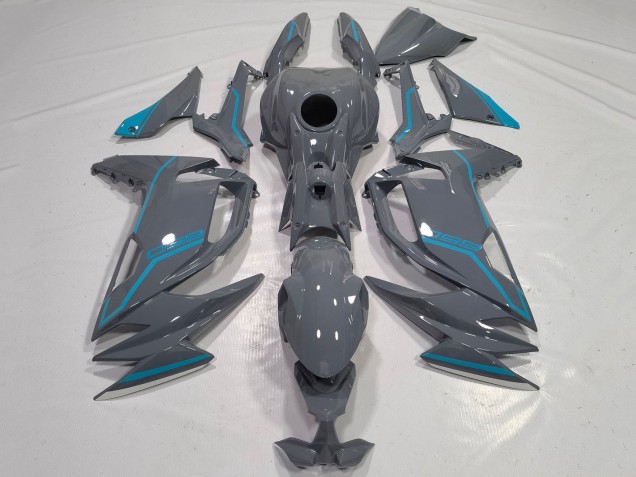 Carenagens Moto Kawasaki Ninja 650 EX650 2020-2025 - Cinzento Azul