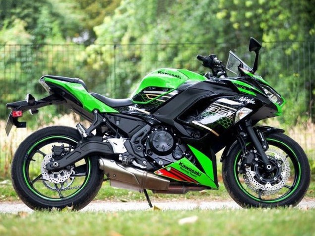 Carenagens Moto Kawasaki Ninja 650 EX650 2020-2025 - Verde Preto Vermelho Honeycomb