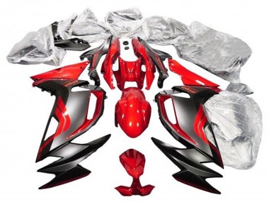 Carenagens Moto Kawasaki Ninja 650 EX650 2020-2025 - Vermelho Preto Fosco