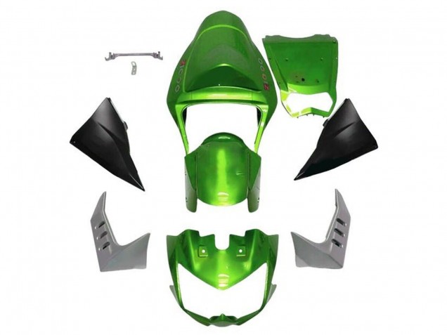 Carenagens Moto Kawasaki Z1000 2003-2006 - Verde Preto Fosco