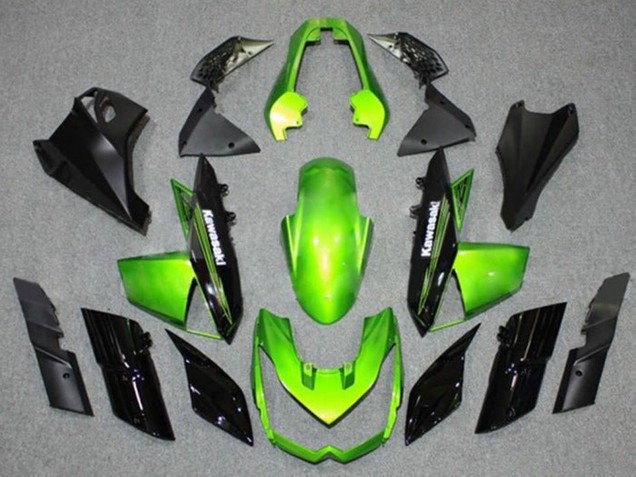Carenagens Moto Kawasaki Z1000 2010-2013 - Verde Preto
