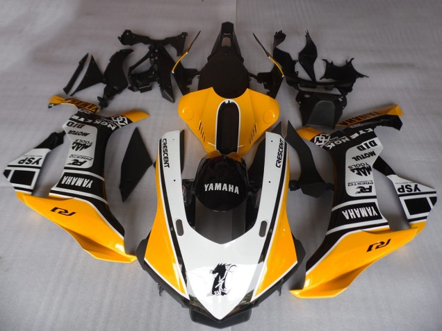 Carenagens Moto Yamaha YZF R1 2015-2019 - Laranja Branco Preto Motul YSP