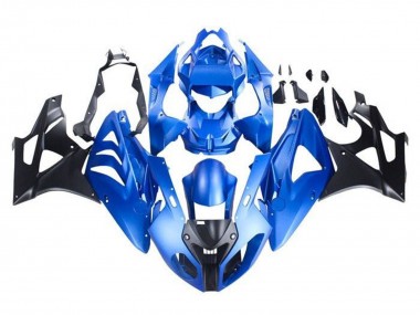 Carenagem Moto BMW S1000RR 2009-2014 - Azul Preto Brilhante