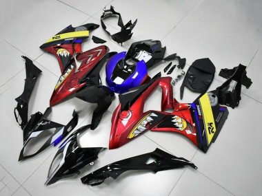 Carenagens Moto BMW S1000RR 2015-2016 - Azul Vermelho Amarelo Preto Tubarão