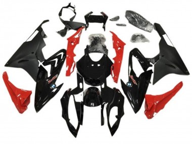 Carenagens Moto BMW S1000RR 2015-2016 - Preto Brilhante Preto Fosco Vermelho