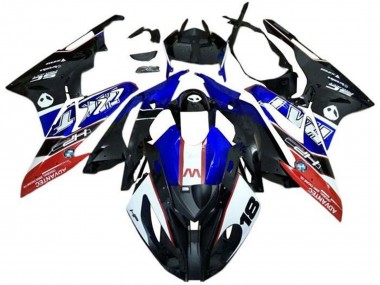 Carenagens Moto BMW S1000RR 2017-2018 - Branco Azul Vermelho Preto Fosco