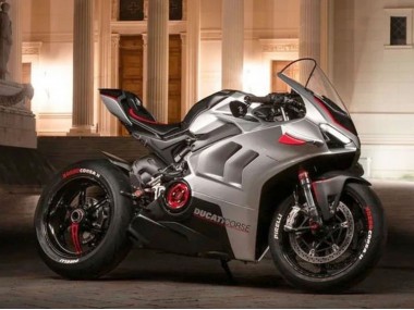 Carenagens Moto Ducati Panigale V4 V4S 2020-2021 - Prata Vermelho Preto
