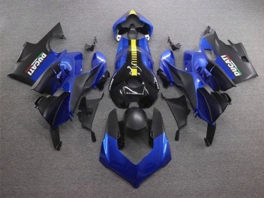 Carenagens Moto Ducati Panigale V4 V4S 2020-2021 - Azul Amarelo Preto Fosco