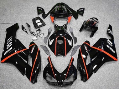 Carenagens Moto Honda CBR1000RR 2004-2005 - Preto Brilhante Vermelho Listra