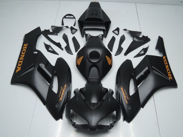 Carenagens Moto Honda CBR1000RR 2004-2005 - Preto Fosco Laranja Decalques