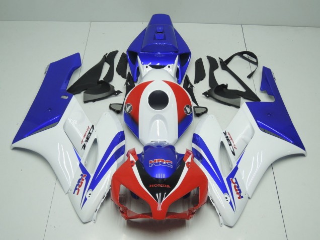 Carenagens Moto Honda CBR1000RR 2004-2005 - Branco Vermelho Azul HRC