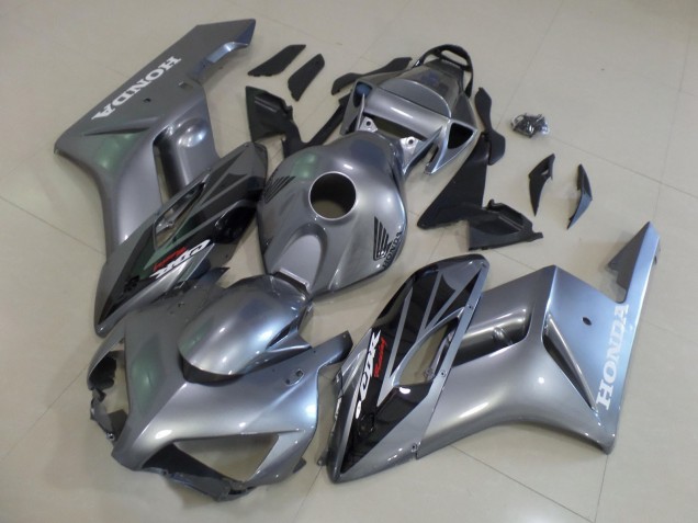 Carenagens Moto Honda CBR1000RR 2004-2005 - Prata Preto Brilhante Listra