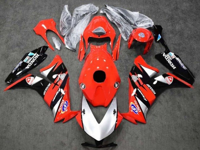Carenagens Moto Honda CBR1000RR 2012-2016 - Vermelho Prata Preto Brilhante