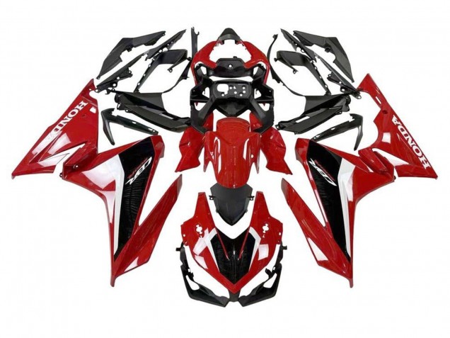 Carenagem Moto Honda CBR500R 2019-2021 - Vermelho Branco Preto