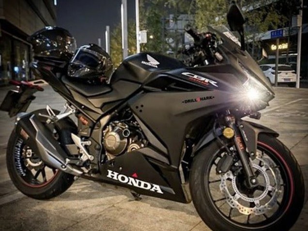 Carenagens Moto Honda CBR500R 2022-2023 - Preto Fosco Branco Vermelho