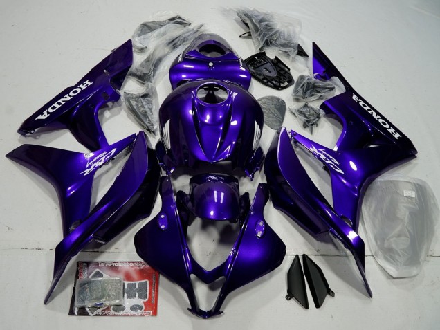 Carenagem Moto Honda CBR600RR 2007-2008 - Azul Preto Brilhante