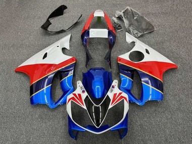 Carenagens Moto Honda CBR600 F4i 2001-2003 - Branco Vermelho Azul Azul Escuro