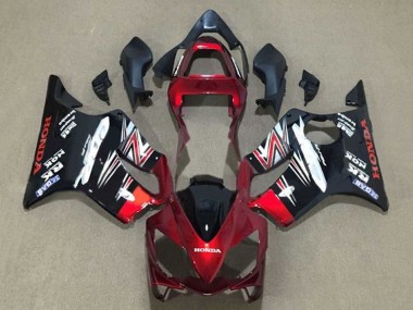 Carenagens Moto Honda CBR600 F4i 2001-2003 - Doce Vermelho Preto Brilhante