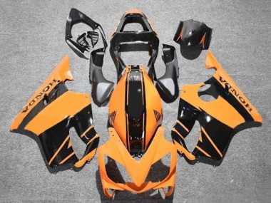 Carenagens Moto Honda CBR600 F4i 2001-2003 - Laranja Preto Brilhante Listra