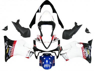 Carenagens Moto Honda CBR600 F4i 2001-2003 - Branco Azul Vermelho Preto Brilhante DENSO Star