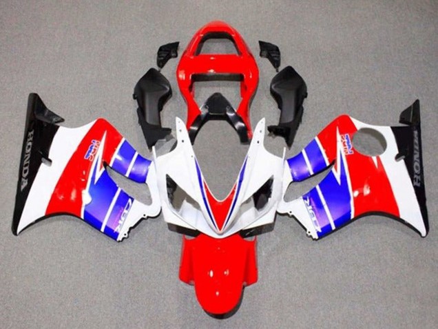 Carenagens Moto Honda CBR600 F4i 2001-2003 - Branco Vermelho Azul Preto