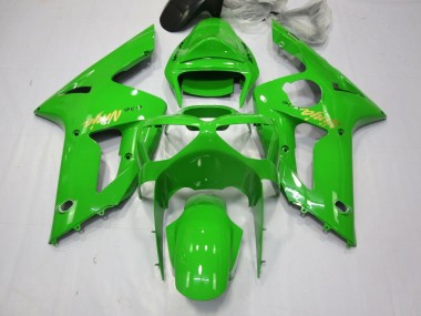 Carenagens Moto Kawasaki ZX6R 2003-2004 - Verde Ouro Decal