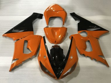 Carenagens Moto Kawasaki ZX6R 2005-2006 - Laranja Preto