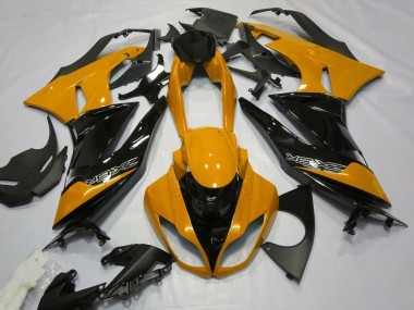 Carenagens Moto Kawasaki ZX6R 2007-2008 - Laranja Preto
