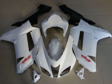 Carenagens Moto Kawasaki ZX6R 2007-2008 - Branco Vermelho
