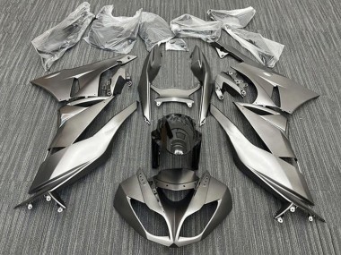 Carenagens Moto Kawasaki ZX6R 2009-2012 - Prata Fosco Preto