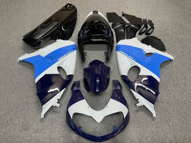 Carenagens Moto Suzuki TL1000R 1998-2003 - Branco Azul Preto Azul Escuro