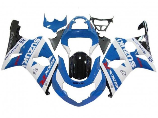 Carenagens Moto Suzuki GSXR1000 2000-2002 - Branco Azul Claro Preto Brilhante Vermelho