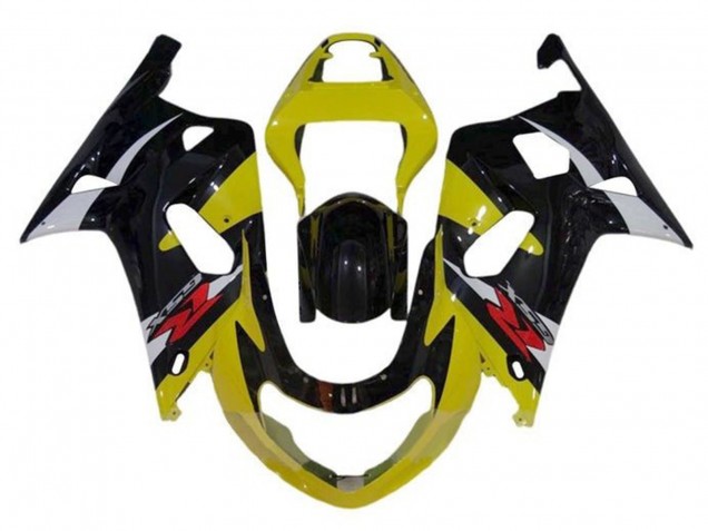 Carenagens Moto Suzuki GSXR1000 2000-2002 - Amarelo Prata Preto Brilhante Vermelho