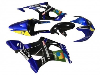 Carenagens Moto Suzuki GSXR 1000 2003-2004 - Azul Amarelo Preto JOMO