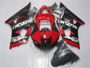 Carenagens Moto Suzuki GSXR 1000 2003-2004 - Vermelho Preto Prata
