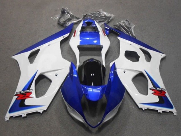 Carenagens Moto Suzuki GSXR 1000 2003-2004 - Branco Azul Preto Vermelho