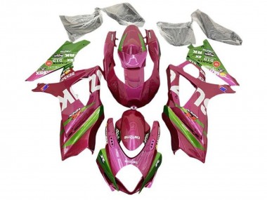 Carenagens Moto Suzuki GSXR 1000 2005-2006 - Rosa Verde