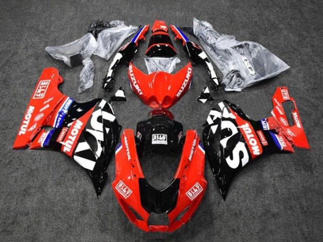 Carenagens Moto Suzuki GSXR1000 2017-2024 - Vermelho Branco Azul Preto Motul