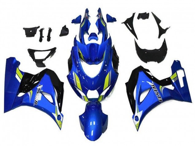 Carenagens Moto Suzuki GSXR1000 2017-2024 - Azul Verde Preto Ecstar