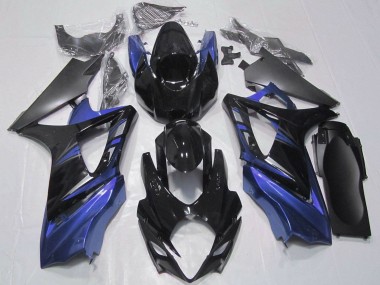 Kit Carenagens Moto Suzuki GSXR 1000 2007-2008 - Preto Brilhante Preto Fosco
