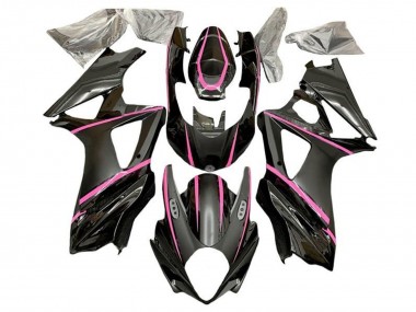 Carenagens Moto Suzuki GSXR 1000 2007-2008 - Preto Fosco Rosa