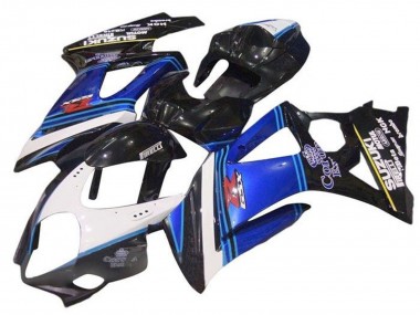 Carenagens Moto Suzuki GSXR 1000 2007-2008 - Branco Azul Preto Corona