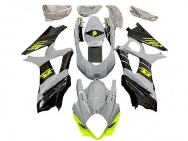 Carenagens Moto Suzuki GSXR 1000 2007-2008 - Nardo Cinzento Amarelo Néon Preto