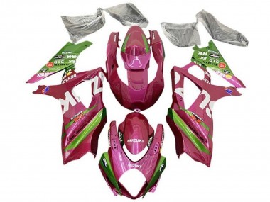 Carenagens Moto Suzuki GSXR 1000 2007-2008 - Rosa Verde Branco