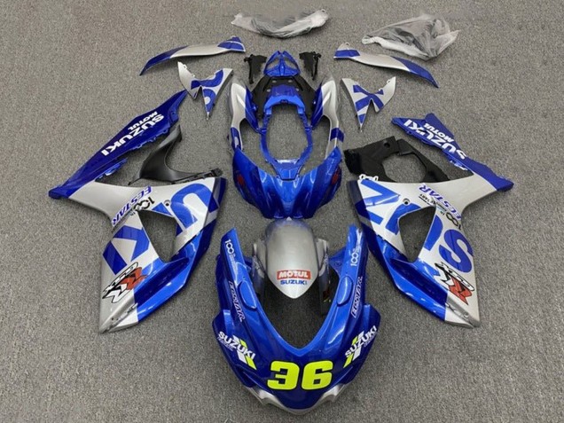 Carenagens Moto Suzuki GSXR 1000 2009-2016 - Azul Prata 36